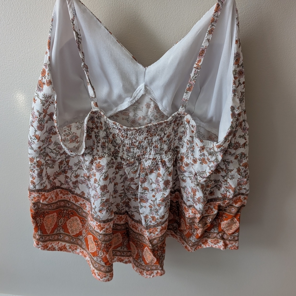 No Boundaries Women's Paisley Cottage Core Vibes Tank Top Size XXL Juniors - Picture 6 of 13